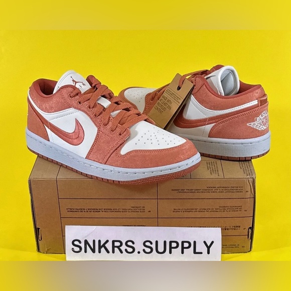 Jordan Shoes - Air Jordan 1 Low SE Canvas 'Sky J Orange' Women's Size 9.5 [FN3722-801]